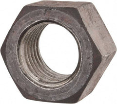 Value Collection - 1-3/8 - 6 UNC Steel Right Hand Hex Nut - 2-1/16" Across Flats, 1-11/64" High, Uncoated - Benchmark Tooling