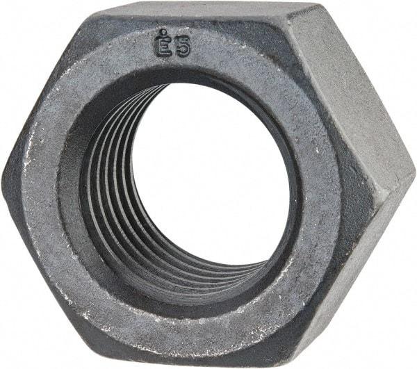 Value Collection - 1-5/8 - 5-1/2 UNC Steel Right Hand Hex Nut - 2-7/16" Across Flats, 1-25/64" High, Uncoated - Benchmark Tooling