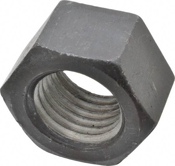 Value Collection - 1-3/4 - 5 UNC Steel Right Hand Hex Nut - 2-5/8" Across Flats, 1-1/2" High, Uncoated - Benchmark Tooling