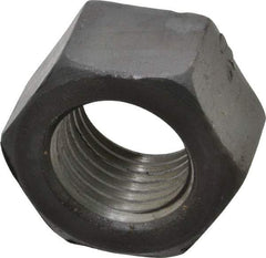 Value Collection - 2 - 4-1/2 UNC Steel Right Hand Hex Nut - 3" Across Flats, 1-23/32" High, Uncoated - Benchmark Tooling