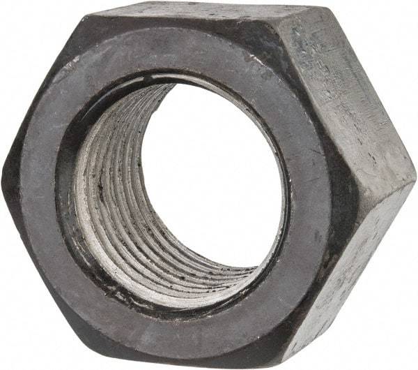 Value Collection - 2-1/4 - 4-1/2 UNC Steel Right Hand Hex Nut - 3-3/8" Across Flats, 1-55/64" High, Uncoated - Benchmark Tooling