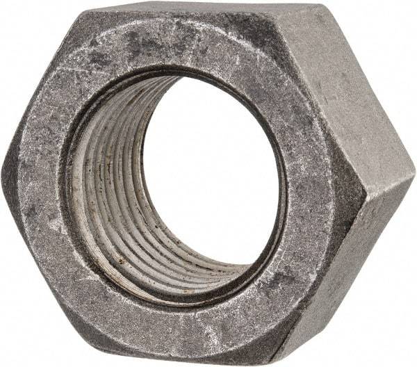 Value Collection - 2-1/2 - 4 UNC Steel Right Hand Hex Nut - 3-3/4" Across Flats, 2-9/64" High, Uncoated - Benchmark Tooling