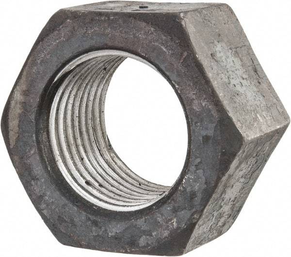 Value Collection - 2-3/4 - 4 UNC Steel Right Hand Hex Nut - 4-1/8" Across Flats, 2-23/64" High, Uncoated - Benchmark Tooling