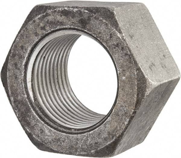 Value Collection - 3-4 UNC Steel Right Hand Hex Nut - 4-1/2" Across Flats, 2-37/64" High, Uncoated - Benchmark Tooling