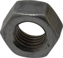 Value Collection - 5/16-24 UNF Steel Right Hand Hex Nut - 1/2" Across Flats, 0.2656" High, Uncoated - Benchmark Tooling