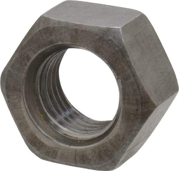 Value Collection - 7/16-20 UN Steel Right Hand Hex Nut - 11/16" Across Flats, 3/8" High, Uncoated - Benchmark Tooling