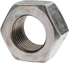 Value Collection - 9/16-18 UN Steel Right Hand Hex Nut - 7/8" Across Flats, 31/64" High, Uncoated - Benchmark Tooling