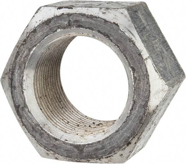 Value Collection - 1-3/8 - 12 UNF Steel Right Hand Hex Nut - 2-1/16" Across Flats, 1.1719" High, Uncoated - Benchmark Tooling