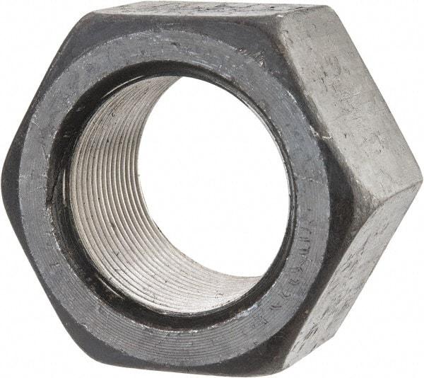 Value Collection - 1-3/4 - 12 UN Steel Right Hand Hex Nut - 2-5/8" Across Flats, 1-1/2" High, Uncoated - Benchmark Tooling