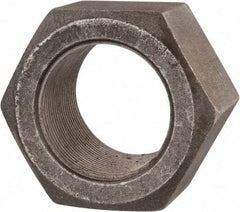 Value Collection - 2-12 UN Steel Right Hand Hex Nut - 3" Across Flats, 1-23/32" High, Uncoated - Benchmark Tooling