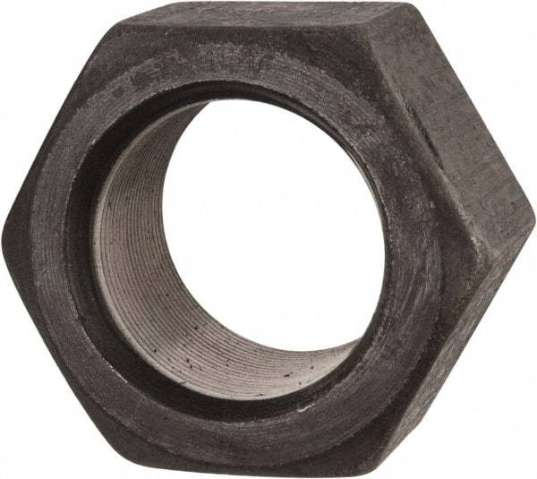 Value Collection - 2-1/4 - 12 UN Steel Right Hand Hex Nut - 3-3/8" Across Flats, 1-55/64" High, Uncoated - Benchmark Tooling