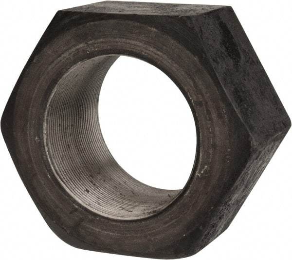 Value Collection - 3-12 UN Steel Right Hand Hex Nut - 4-1/2" Across Flats, 2-37/64" High, Uncoated - Benchmark Tooling