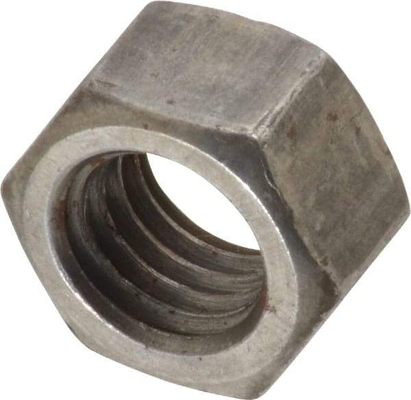 Value Collection - 1/2-13 UNC Steel Left Hand Hex Nut - 3/4" Across Flats, 7/16" High, Uncoated - Benchmark Tooling