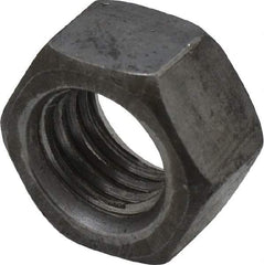 Value Collection - 5/8-11 UNC Steel Left Hand Hex Nut - 15/16" Across Flats, 35/64" High, Uncoated - Benchmark Tooling