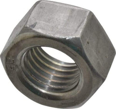 Value Collection - 7/8-9 UNC Steel Left Hand Hex Nut - 1-5/16" Across Flats, 3/4" High, Uncoated - Benchmark Tooling