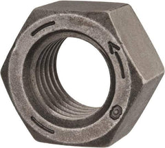 Value Collection - 1-1/8 - 7 UNC Steel Left Hand Hex Nut - 1-11/16" Across Flats, 31/32" High, Uncoated - Benchmark Tooling