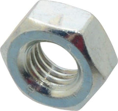 Value Collection - M10x1.50 Metric Coarse Steel Right Hand Hex Nut - 17mm Across Flats, 8mm High, Zinc-Plated Finish - Benchmark Tooling