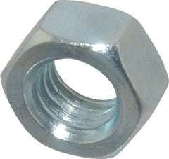 Value Collection - M12x1.75 Metric Coarse Steel Right Hand Hex Nut - 19mm Across Flats, 10mm High, Zinc-Plated Finish - Benchmark Tooling