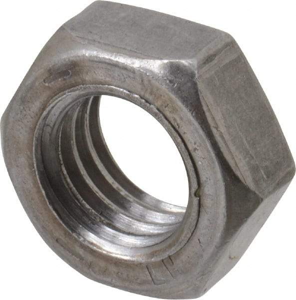 Value Collection - 1/2-13 UNC Steel Left Hand Hex Jam Nut - 3/4" Across Flats, 5/16" High, Uncoated - Benchmark Tooling