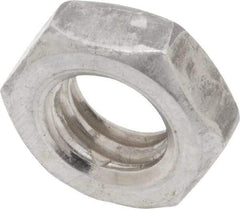 Value Collection - 5/16-18 UNC Steel Right Hand Hex Jam Nut - 1/2" Across Flats, 3/16" High, Uncoated - Benchmark Tooling