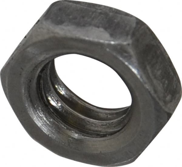 Value Collection - 3/8-16 UNC Steel Right Hand Hex Jam Nut - 9/16" Across Flats, 0.2188" High, Uncoated - Benchmark Tooling