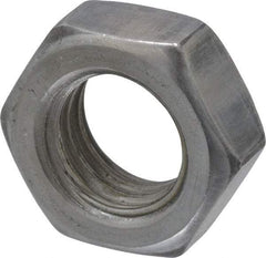 Value Collection - 1/2-13 UNC Steel Right Hand Hex Jam Nut - 3/4" Across Flats, 5/16" High, Uncoated - Benchmark Tooling