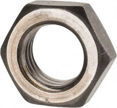 Value Collection - 7/8-9 UNC Steel Right Hand Hex Jam Nut - 1-5/16" Across Flats, 0.4844" High, Uncoated - Benchmark Tooling