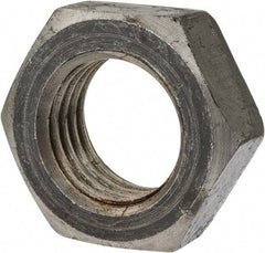 Value Collection - 1-1/4 - 7 UNC Steel Right Hand Hex Jam Nut - 1-7/8" Across Flats, 0.7188" High, Uncoated - Benchmark Tooling