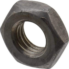 Value Collection - 1/4-28 UNF Steel Right Hand Hex Jam Nut - 7/16" Across Flats, 0.1563" High, Uncoated - Benchmark Tooling