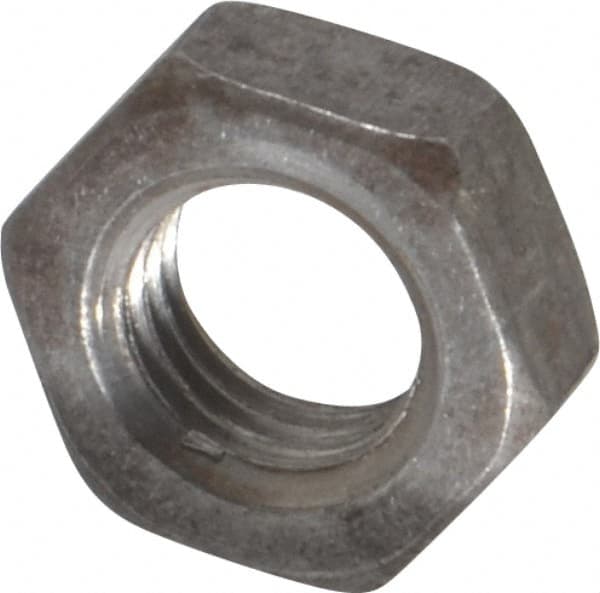 Value Collection - 5/16-24 UNF Steel Right Hand Hex Jam Nut - 1/2" Across Flats, 3/16" High, Uncoated - Benchmark Tooling