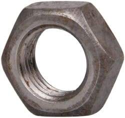 Value Collection - 3/8-24 UNF Steel Right Hand Hex Jam Nut - 9/16" Across Flats, 0.2188" High, Uncoated - Benchmark Tooling