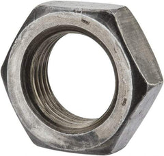 Value Collection - 7/8-14 UN Steel Right Hand Hex Jam Nut - 1-5/16" Across Flats, 31/64" High, Uncoated - Benchmark Tooling