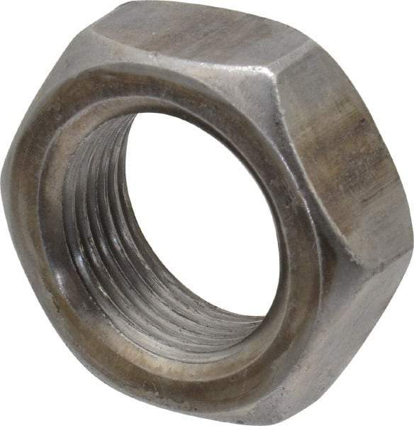 Value Collection - 1-14 UNF Steel Right Hand Hex Jam Nut - 1-1/2" Across Flats, 0.5469" High, Uncoated - Benchmark Tooling