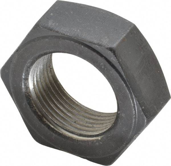 Value Collection - 1-1/4 - 12 UNF Steel Right Hand Hex Jam Nut - 1-7/8" Across Flats, 23/32" High, Uncoated - Benchmark Tooling