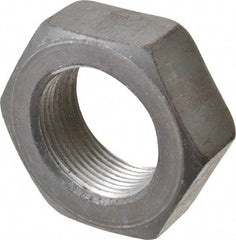 Value Collection - 1-1/2 - 12 UNF Steel Right Hand Hex Jam Nut - 2-1/4" Across Flats, 27/32" High, Uncoated - Benchmark Tooling