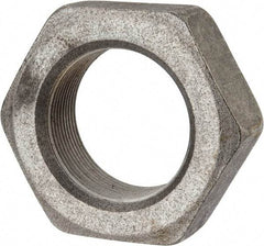 Value Collection - 2-12 UNF Steel Right Hand Hex Jam Nut - 3" Across Flats, 1-3/32" High, Uncoated - Benchmark Tooling