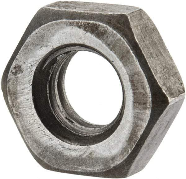 Value Collection - 5/16-18 UNC Steel Right Hand Heavy Hex Jam Nut - 9/16" Across Flats, 13/64" High, Uncoated, 2B Class of Fit - Benchmark Tooling