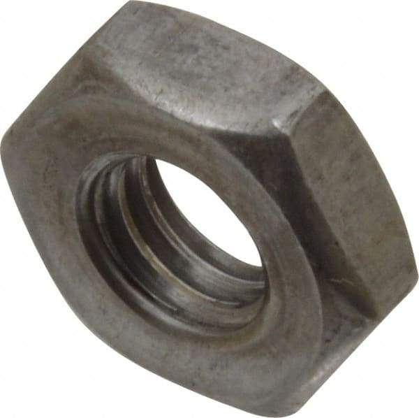 Value Collection - 3/8-16 UNC Steel Right Hand Heavy Hex Jam Nut - 11/16" Across Flats, 15/64" High, Uncoated, 2B Class of Fit - Benchmark Tooling