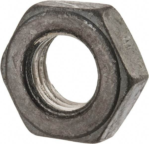 Value Collection - 7/8-9 UNC Steel Right Hand Heavy Hex Jam Nut - 1-7/16" Across Flats, 31/64" High, Uncoated, 2B Class of Fit - Benchmark Tooling