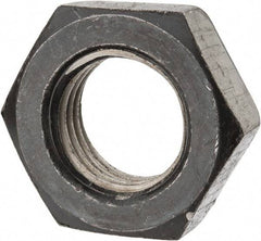 Value Collection - 1-1/2 - 6 UNC Steel Right Hand Heavy Hex Jam Nut - 2-3/8" Across Flats, 27/32" High, Uncoated, 2B Class of Fit - Benchmark Tooling