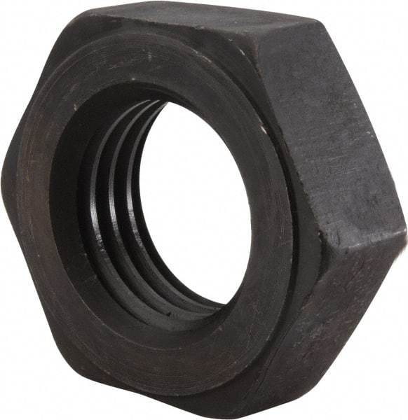 Value Collection - 2 - 4-1/2 UNC Steel Right Hand Heavy Hex Jam Nut - 3-1/8" Across Flats, 1-3/32" High, Uncoated, 2B Class of Fit - Benchmark Tooling