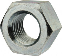 Value Collection - 1-1/2 - 6 UNC Steel Right Hand Heavy Hex Nut - 2-3/8" Across Flats, 1.4688" High, Zinc-Plated Finish - Benchmark Tooling