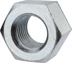 Value Collection - 1-3/4 - 5 UNC Steel Right Hand Heavy Hex Nut - 2-3/4" Across Flats, 1-23/32" High, Zinc-Plated Finish - Benchmark Tooling