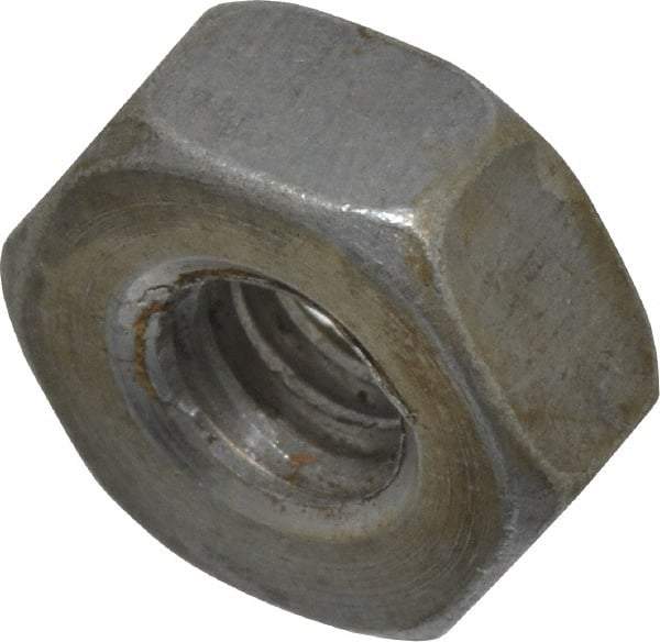 Value Collection - 1/4-20 UNC Steel Right Hand Heavy Hex Nut - 1/2" Across Flats, 15/64" High, Uncoated, 2B Class of Fit - Benchmark Tooling