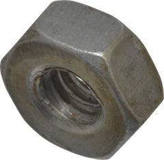 Value Collection - 1/4-20 UNC Steel Right Hand Heavy Hex Nut - 1/2" Across Flats, 15/64" High, Uncoated, 2B Class of Fit - Benchmark Tooling