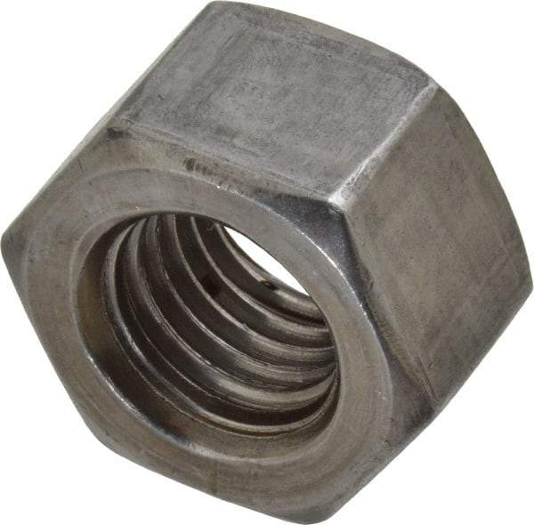 Value Collection - 7/8-9 UNC Steel Right Hand Heavy Hex Nut - 1-7/16" Across Flats, 55/64" High, Uncoated, 2B Class of Fit - Benchmark Tooling