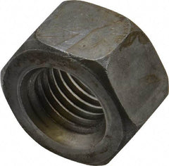 Value Collection - 1-8 UNC Steel Right Hand Heavy Hex Nut - 1-5/8" Across Flats, 63/64" High, Uncoated, 2B Class of Fit - Benchmark Tooling