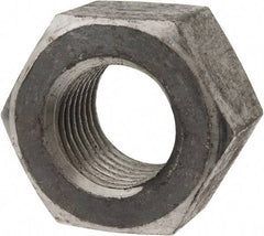 Value Collection - 1-1/4 - 7 UNC Steel Right Hand Heavy Hex Nut - 2" Across Flats, 1.2188" High, Uncoated - Benchmark Tooling