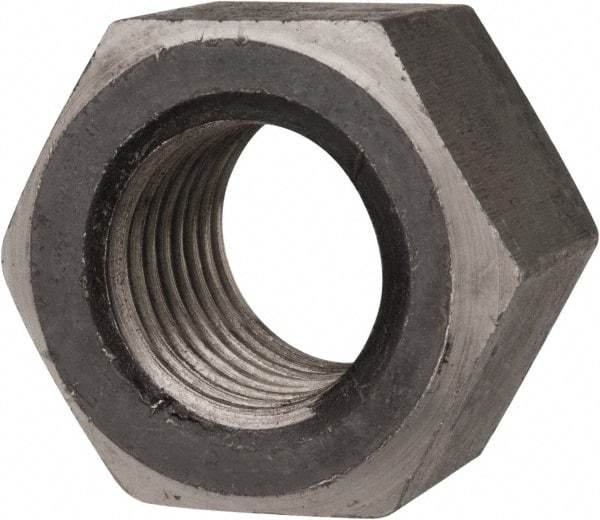 Value Collection - 1-1/2 - 6 UNC Steel Right Hand Heavy Hex Nut - 2-3/8" Across Flats, 1.4688" High, Uncoated - Benchmark Tooling