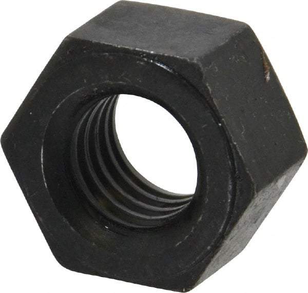 Value Collection - 9/16-12 UNC Steel Right Hand Heavy Hex Nut - 15/16" Across Flats, 35/64" High, Uncoated, 2B Class of Fit - Benchmark Tooling